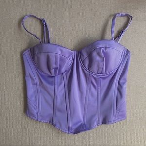 Purple corset top size small